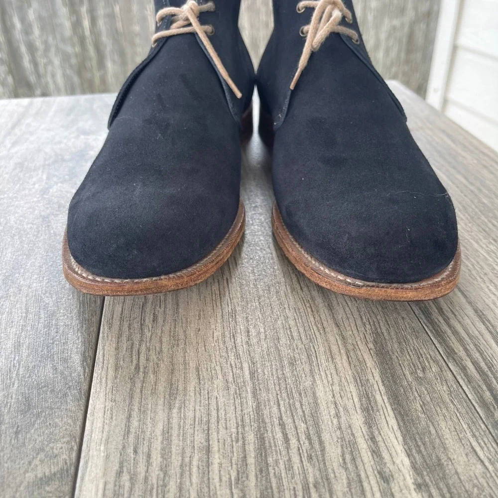 Church's Sahara L Chukka Boots Men 7 UK 6 EU 39 Black Suede Desert England Shoes